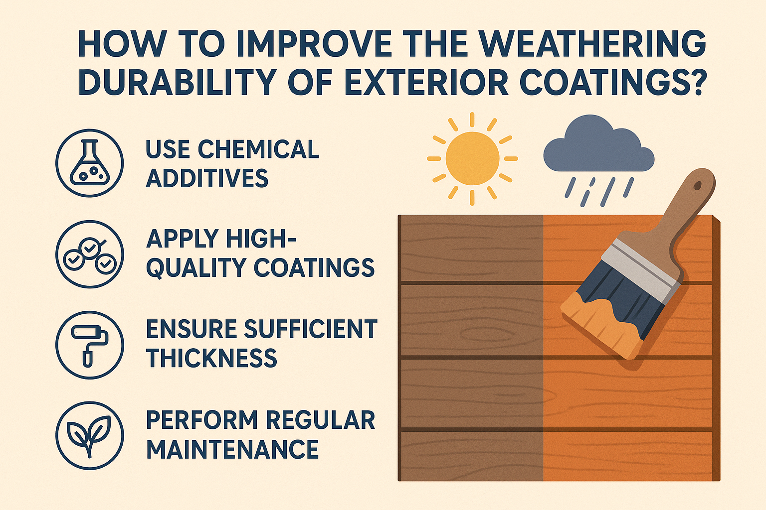How to Improve the Weathering Durability of Exterior Coatings?