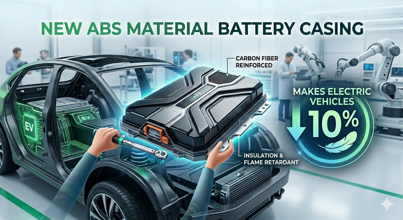New ABS Plastic Battery Casings Reduce EV Weight by 10%