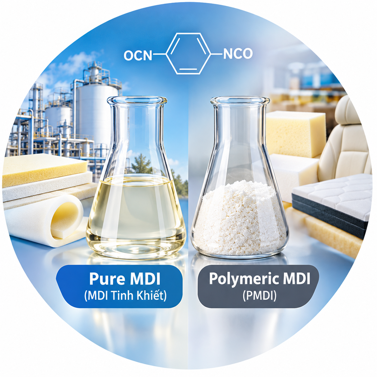 What is Pure MDI? Distinguishing Pure MDI (Monomeric MDI) from Polymeric MDI (PMDI) in Polyurethane Chemistry