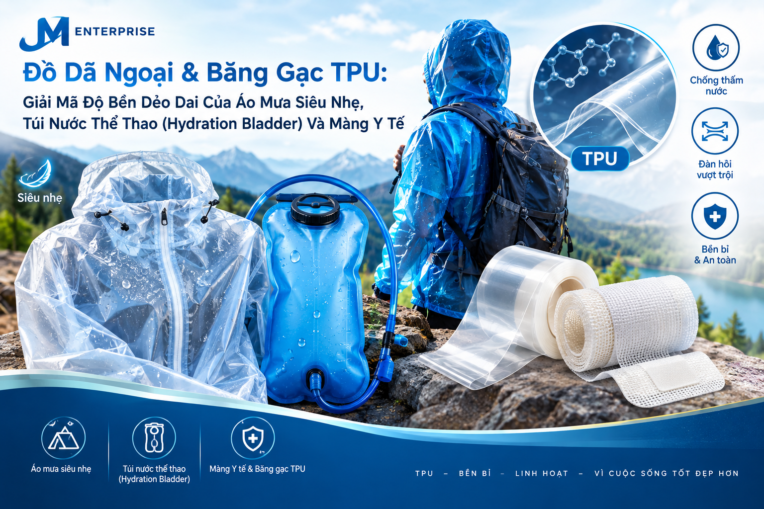 Outdoor Gear & Medical TPU: Lightweight Rainwear & Bladders